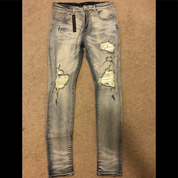 AMIRI Other - Amiri mens MX1 biker patch jeans